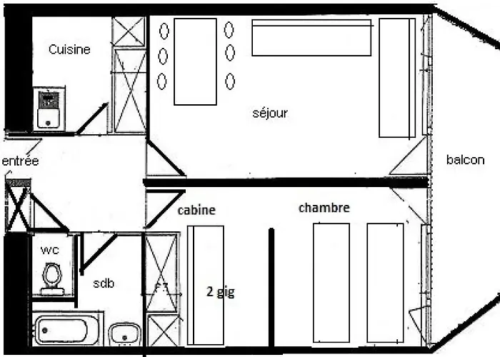 Lägenhet Le France - 2 Pieces 5 Pers - Le France - 833fr - Plagne Centre - Bon Confort Mae-5184 La Plagne