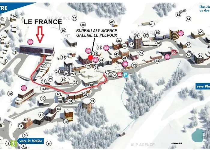 Le France - 2 Pieces 5 Pers - Le France - 833fr - Plagne Centre - Bon Confort Mae-5184 Lägenhet La Plagne