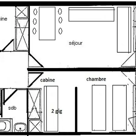 Apartmán Le France - 2 Pieces 5 Pers - Le France - 833fr - Plagne Centre - Bon Confort Mae-5184 La Plagne